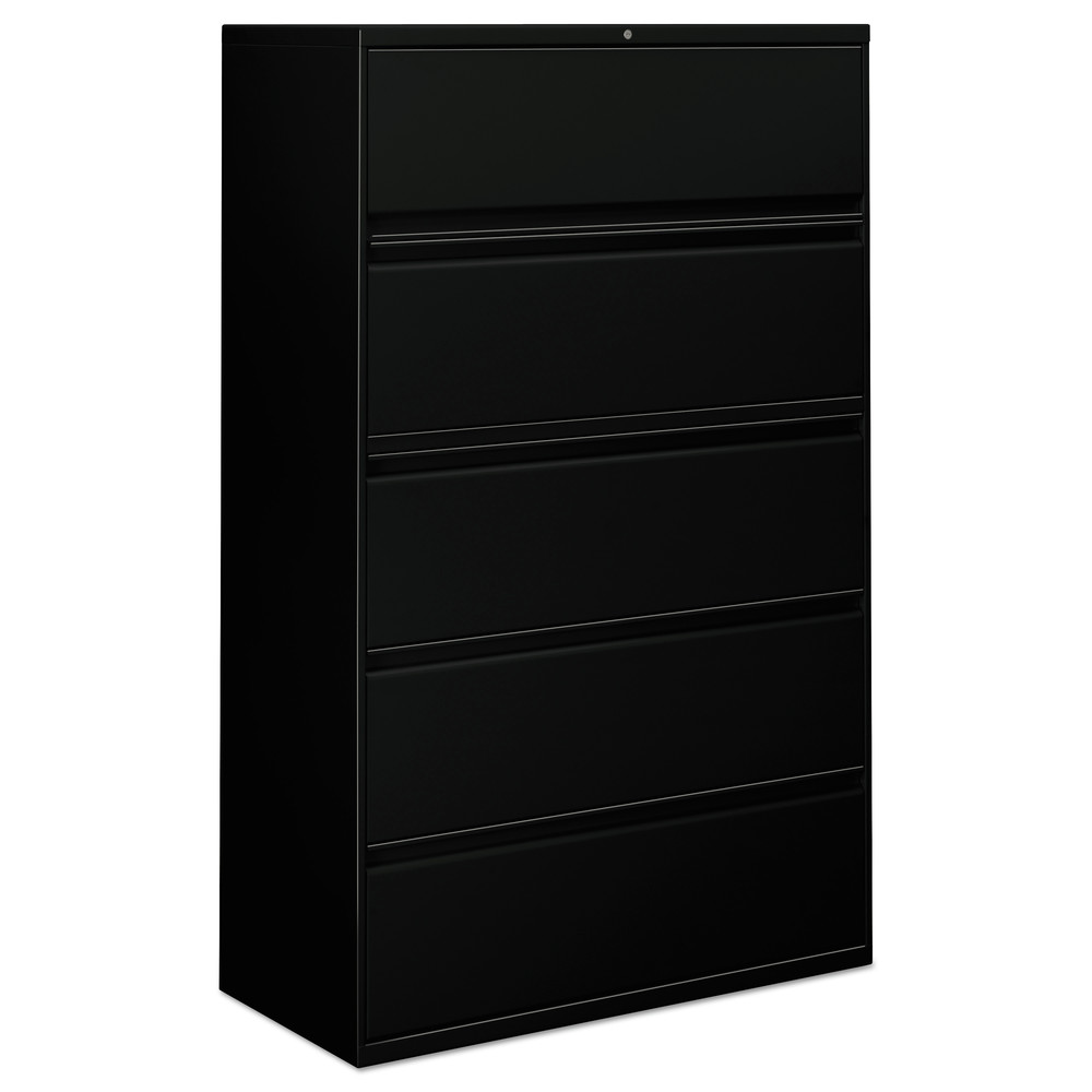 Alera Lateral File, 5 Legal/Letter/A4/A5-Size File Drawers, Black, 42" x 18.63" x 67.63" - image 1 of 9