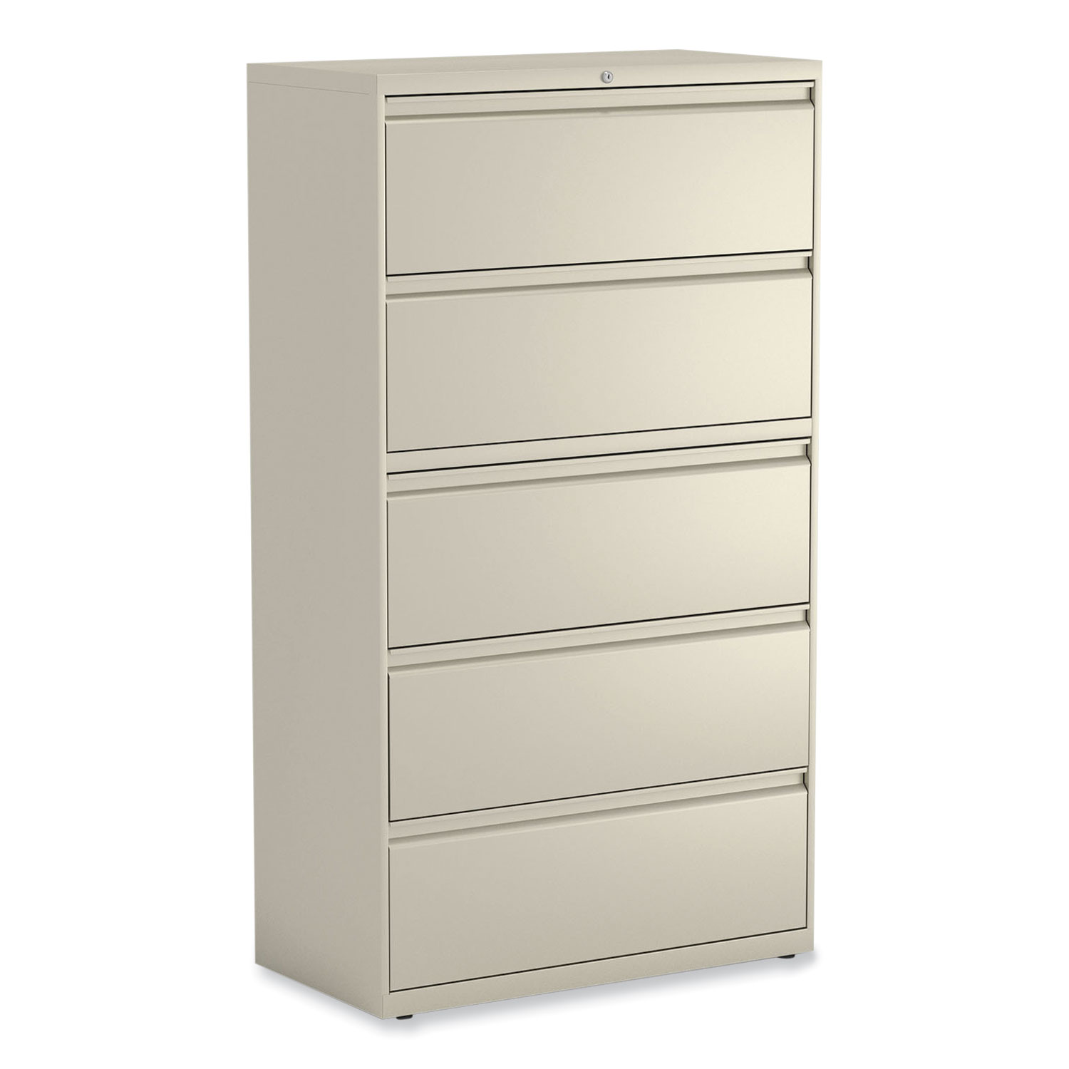 Alera Lateral File, 5 Legal/Letter/A4/A5-Size File Drawers, Putty, 36" x 18.63" x 67.63" - image 1 of 7