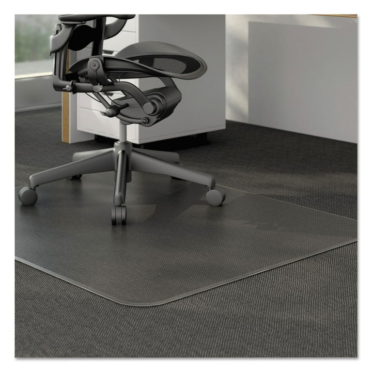 Moderate Use Studded Chair Mat for Low Pile Carpet, 46 x 60, Rectangular, Clear Moderate Use Studded Chair Mat for Low Pile Carpet, 46 x 60, Rectangular, Clear