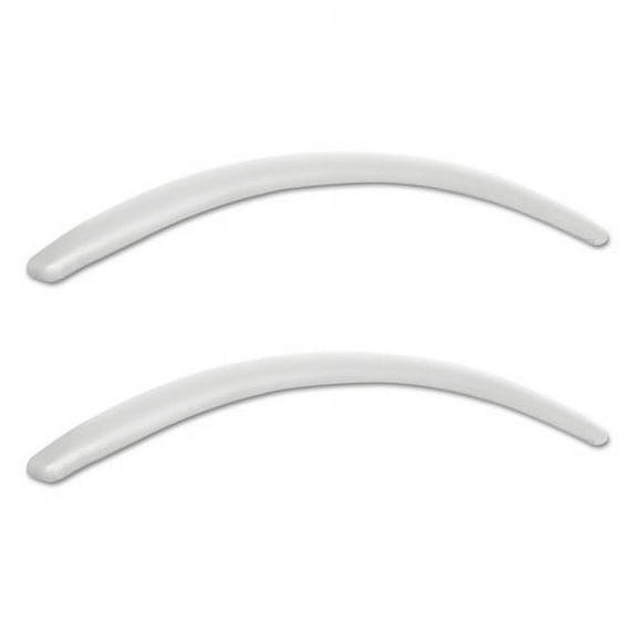 Alera Neratoli Series Replacement Arm Pads, Faux Leather, 1.77w X .59d X 15.15h, White, 1 Pair | Bundle of 2 Pairs