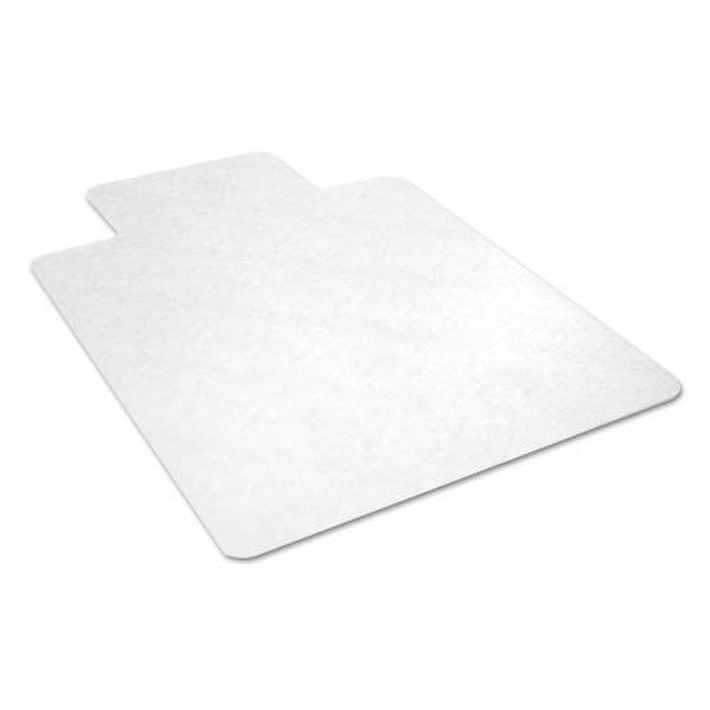 Alera NonStudded Chair Mat for Hard Floor 45" x 53" with Lip Clear