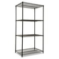 thumbnail image 1 of Alera Nsf Certified Industrial 4-shelf Wire Shelving Kit, 36w X 24d X 72h, Black, 1 of 9