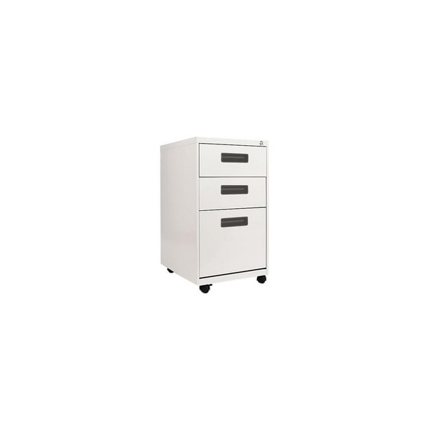 Alera PA532820LG ThreeDrawer Mobile Pedestal File, 157/8w x 193/4d x 281/4h, Light Gray