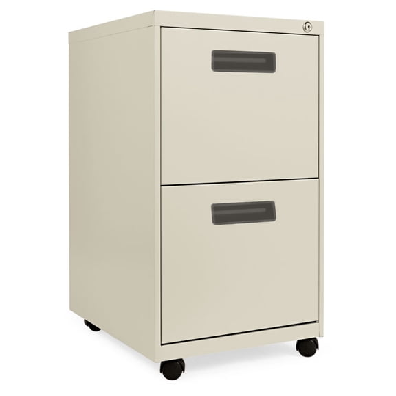 Alera PA54-2820PY Two-Drawer Mobile Pedestal File, 15-7/8w x 19-3/4d x 28-1/4h, Putty