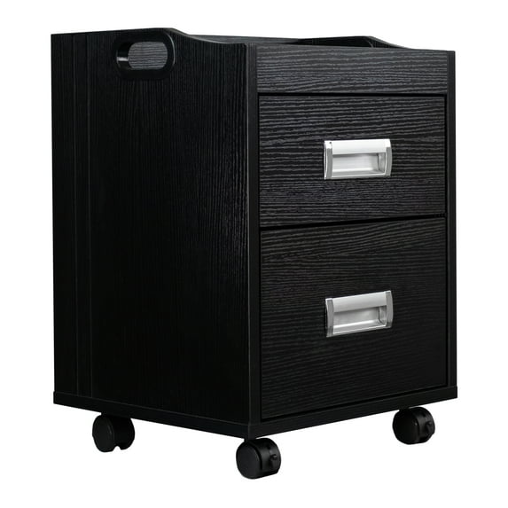 Alera Pedicure Trolley Pedicure Cart for Pedicure, Nail Salon Short Supplies Storage Furniture, Black