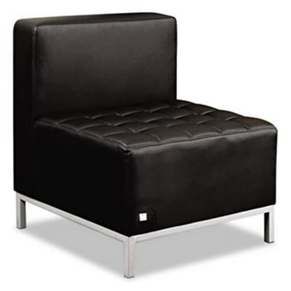 Alera QB8116P QUB Series Powered Armless L Sectional, Black