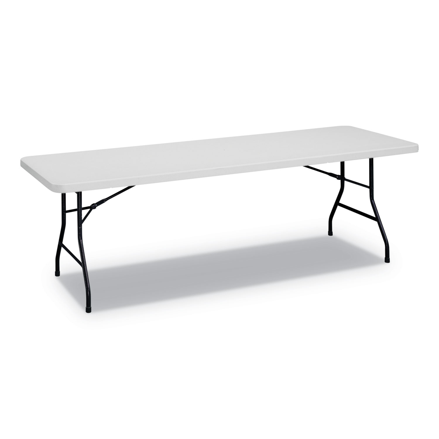 Alera Rectangular Plastic 8 Foot Folding Table, Gray