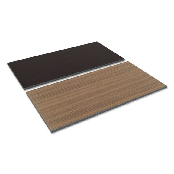Alera Reversible Laminate Table Top, Rectangular, 59 3/8w X 29 1/2d, Espresso/walnut