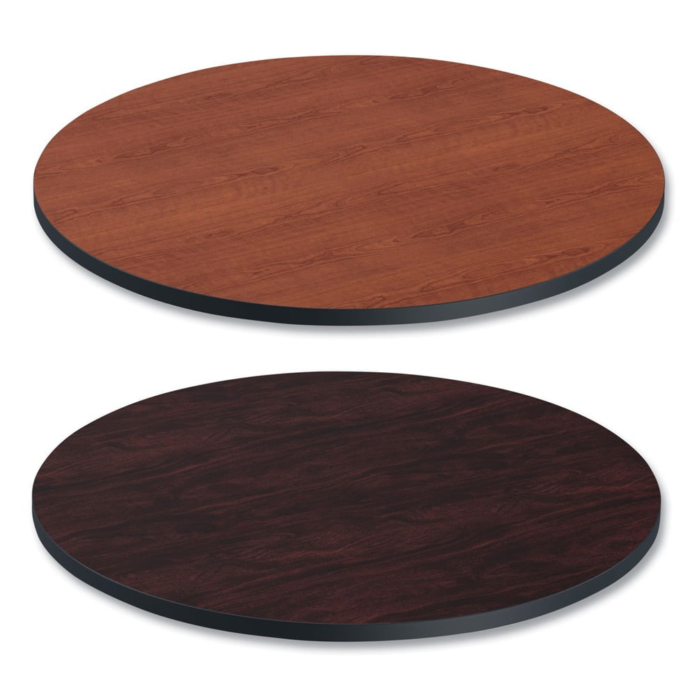 Reversible Medium Cherry/Mahogany Laminate Round Table Top 38"