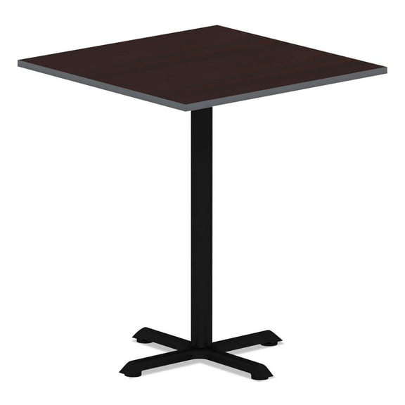Alera Reversible Laminate Table Top, Square, 35 3/8w X 35 3/8d, Medium Cherry/mahogany