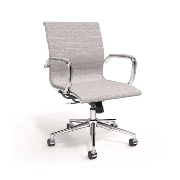 Alera ALESK4244 34.57 in. Siskin Fabric Managers Chair, Gray
