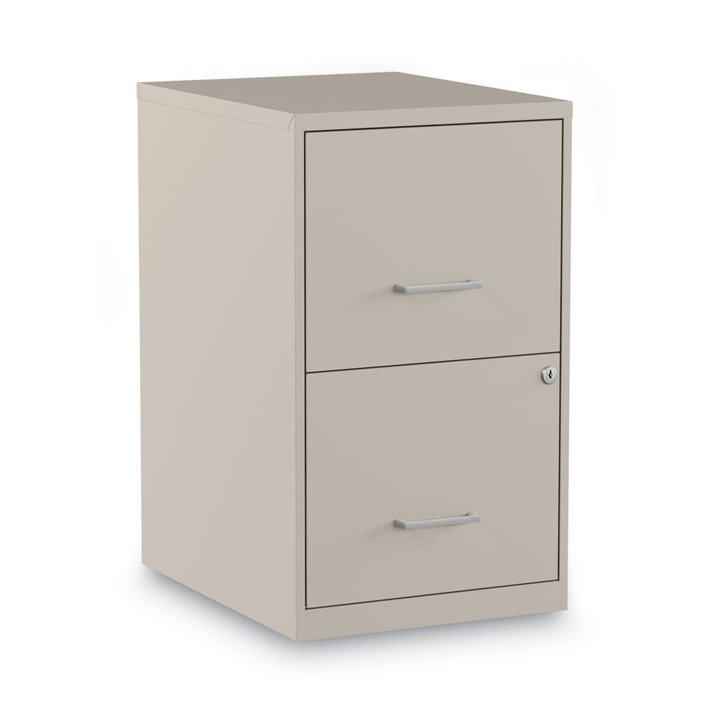Putty Steel Vertical 2-Drawer Lockable File Cabinet