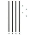 thumbnail image 1 of Alera Stackable Posts For Wire Shelving, 36 "High, Black, 4/Pack, 1 of 3