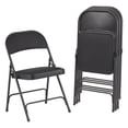 thumbnail image 1 of Alera Steel Folding Chair, 4-Pack, Black, 1 of 7