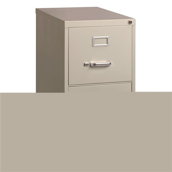 Alera ALEHVF1529LG 25 in. 2 Door Letter-Size File Drawers Cabinet, Light Gray