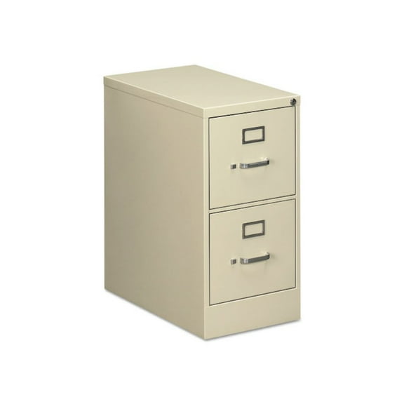 Alera Two-Drawer Economy Vertical File, 2 Letter-Size File Drawers, Putty, 15" x 25" x 28.38"