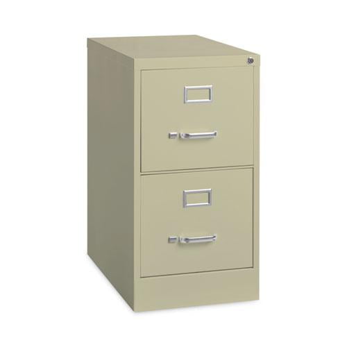 Putty Steel 2-Drawer Lockable Vertical File Cabinet