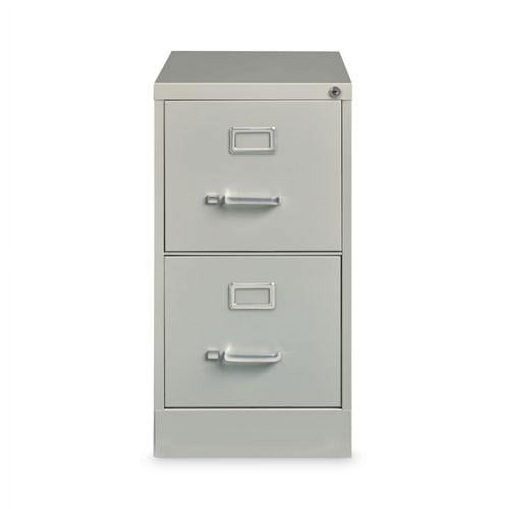 Light Gray 2-Drawer Lockable Vertical File Cabinet