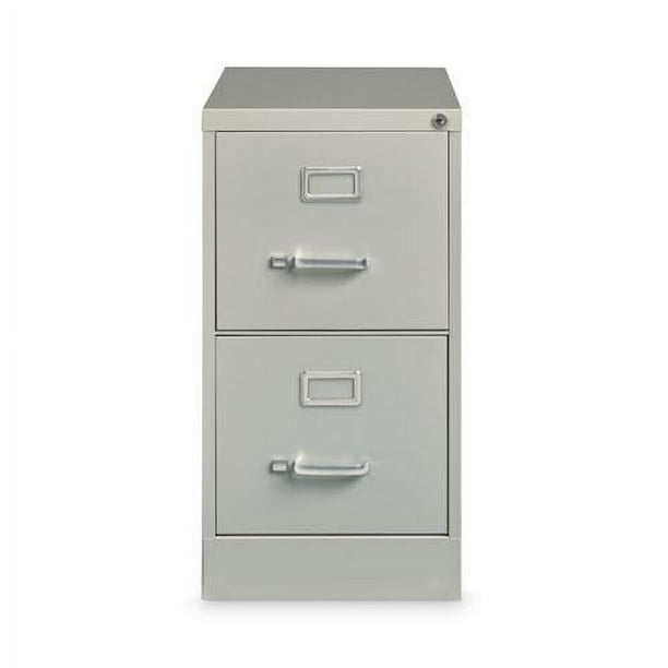 Vertical Letter File Cabinet, 2 Letter-Size File Drawers, Black, 15 x 26.5 x 28.37