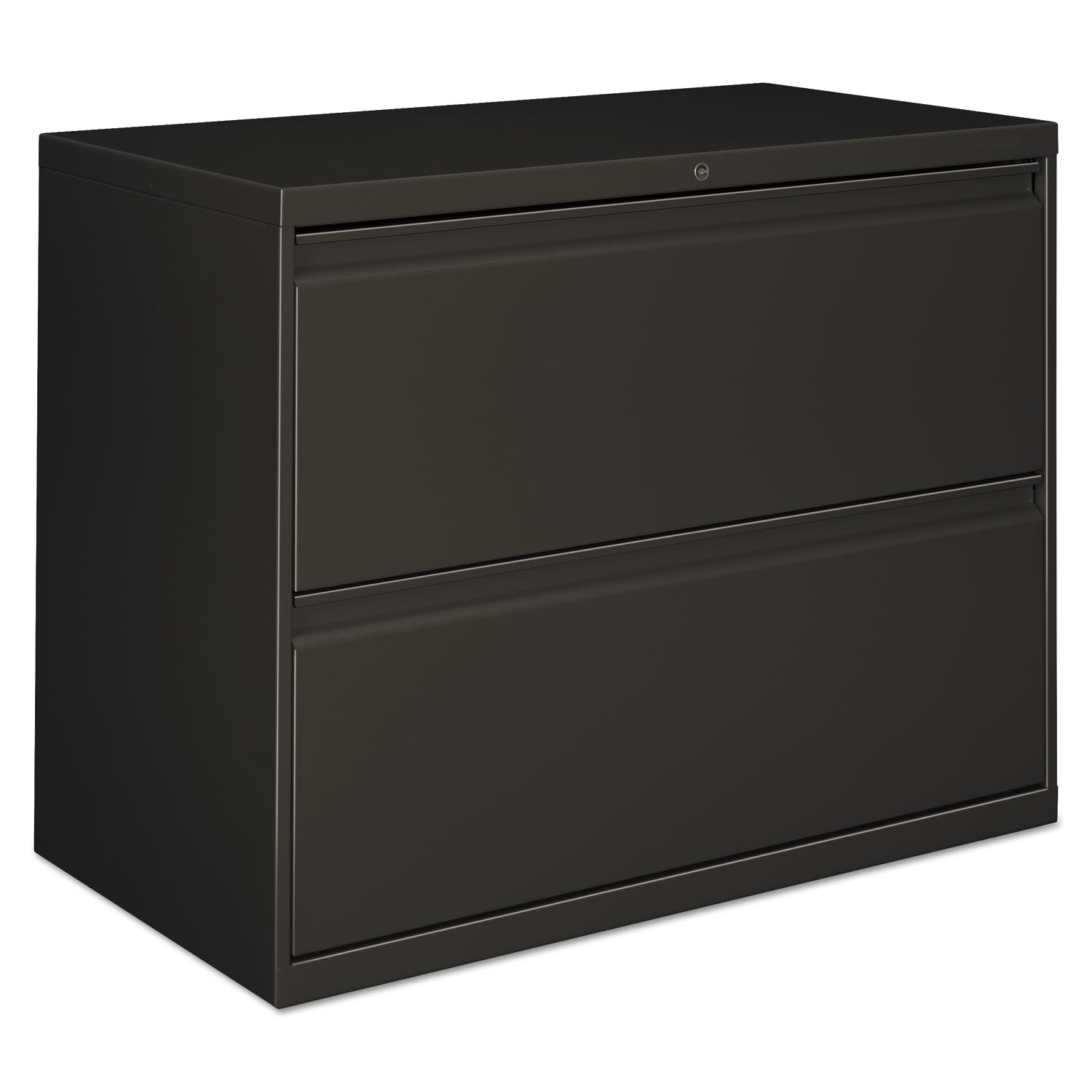Alera Two-Drawer Lateral File Cabinet, 36 w x 18 d x 28 h, Charcoal - image 1 of 2