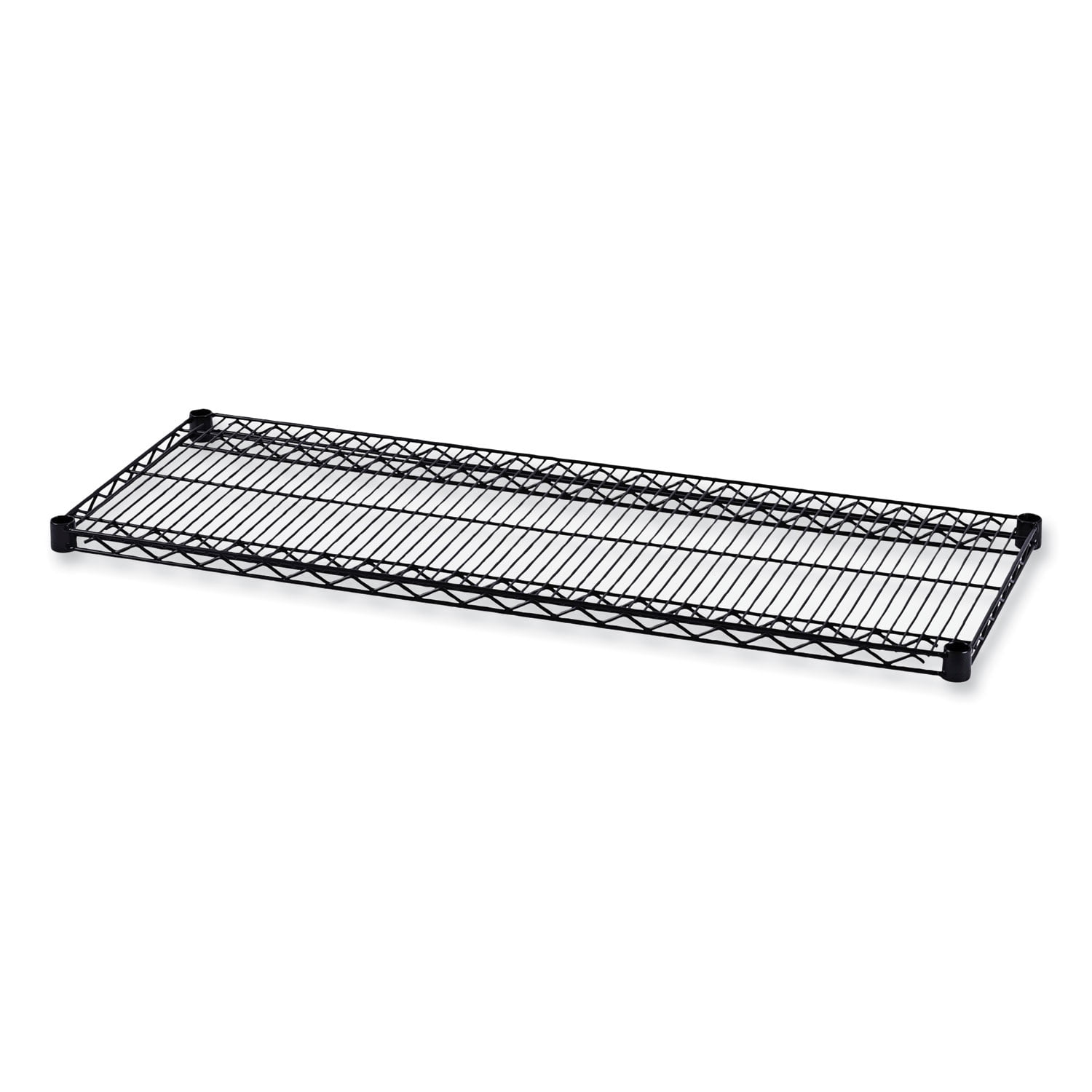 Black 48" x 18" Industrial Wire Shelving Unit