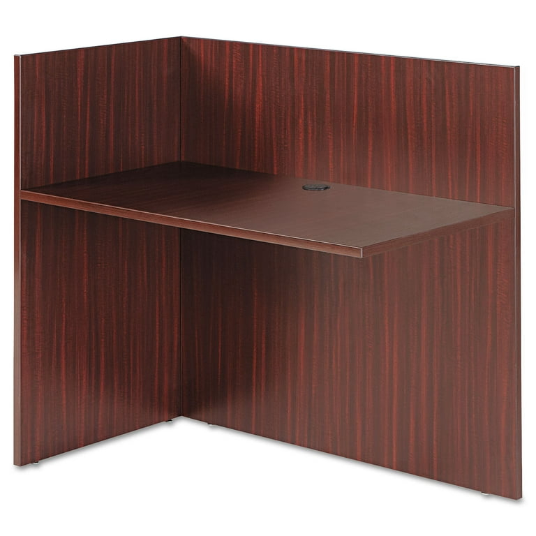 Alera Valencia Reversible Reception Return, 44.13w x 23.63d x 41.5h, Mahogany Alera Valencia Reversible Reception Return, 44.13w x 23.63d x 41.5h, Mahogany