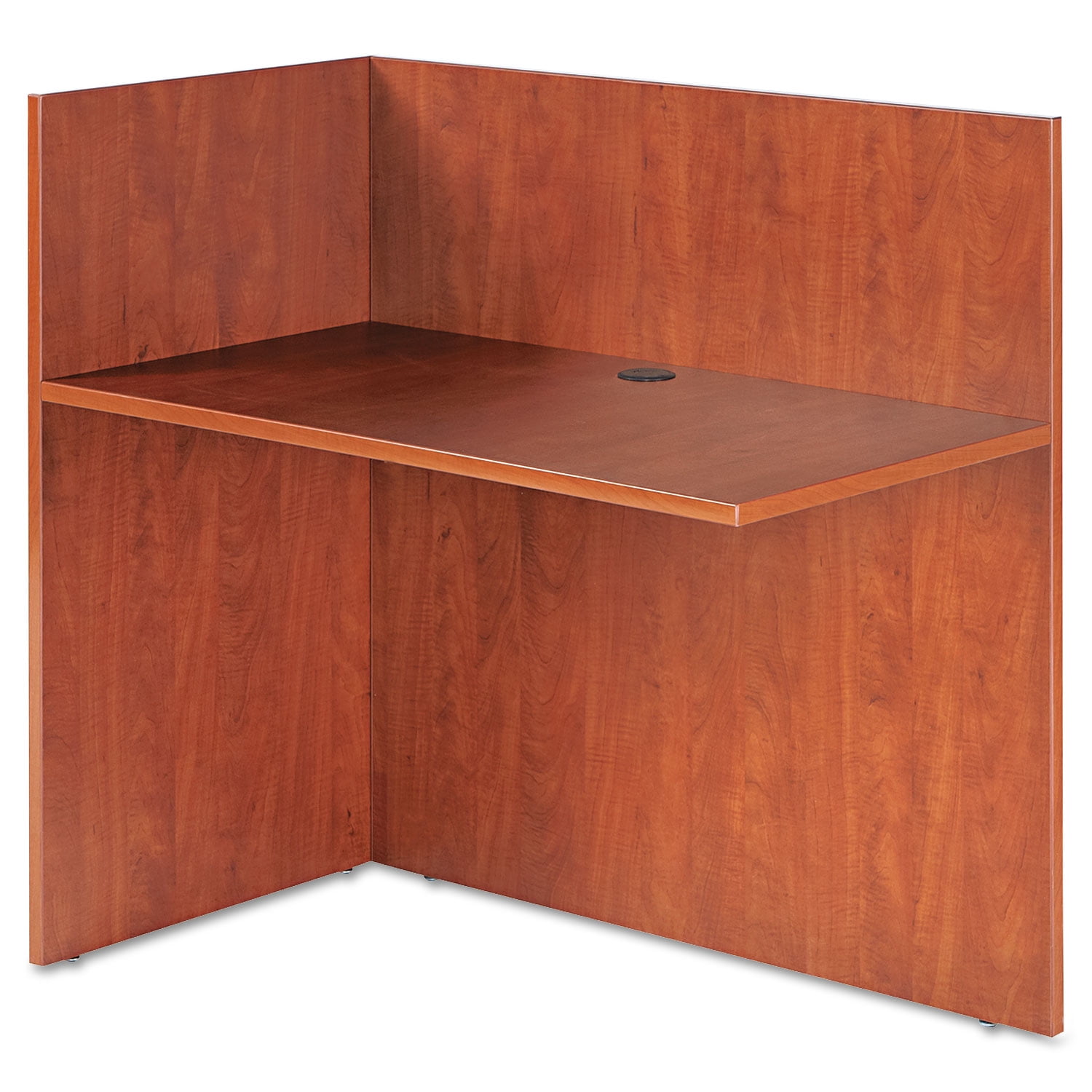 Medium Cherry Laminate Reversible Reception Return Desk