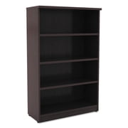 Alera Valencia Series Bookcase, Four-Shelf, 31 3/4w x 14d x 55h, Espresso