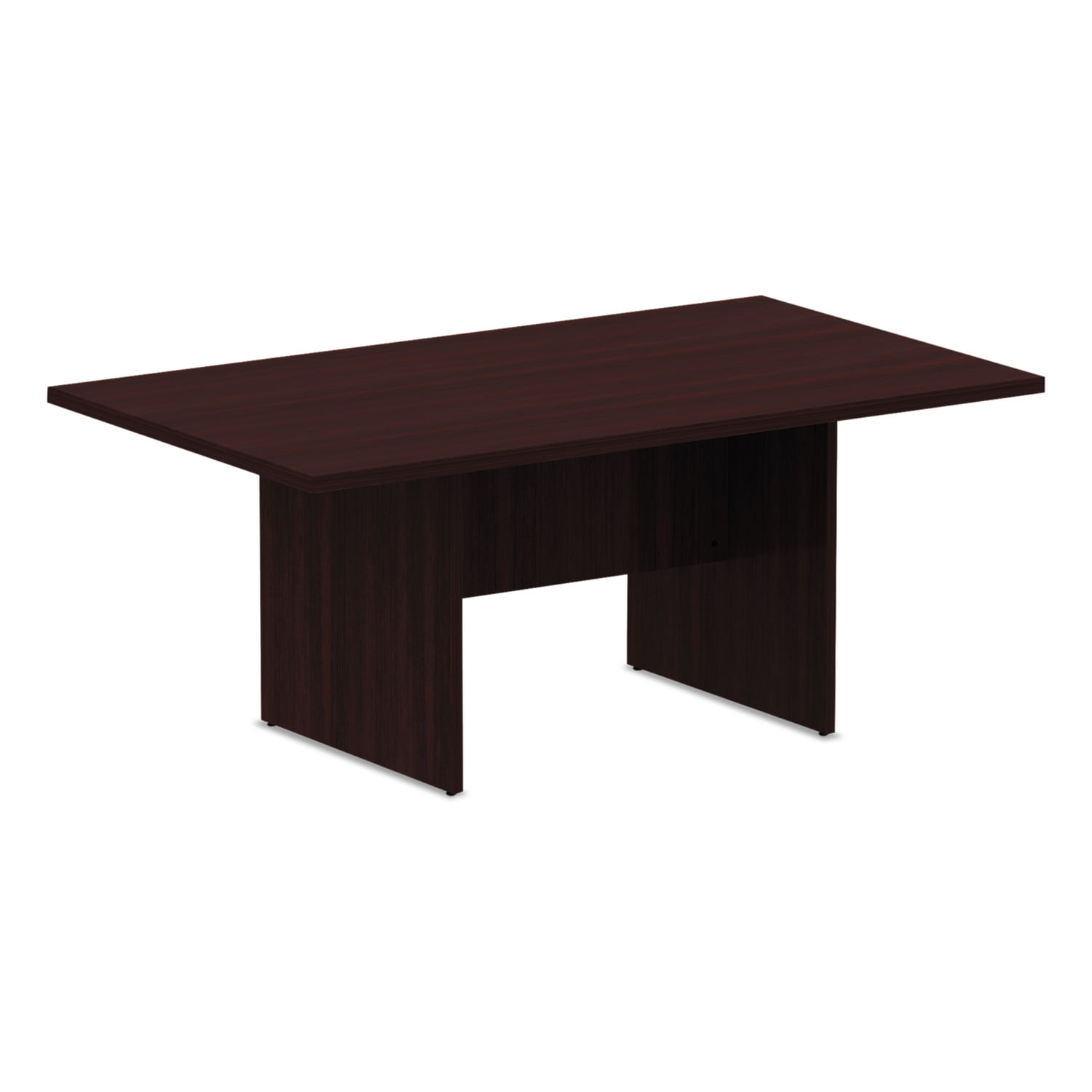 Mahogany Rectangular Conference Table with Laminate Top