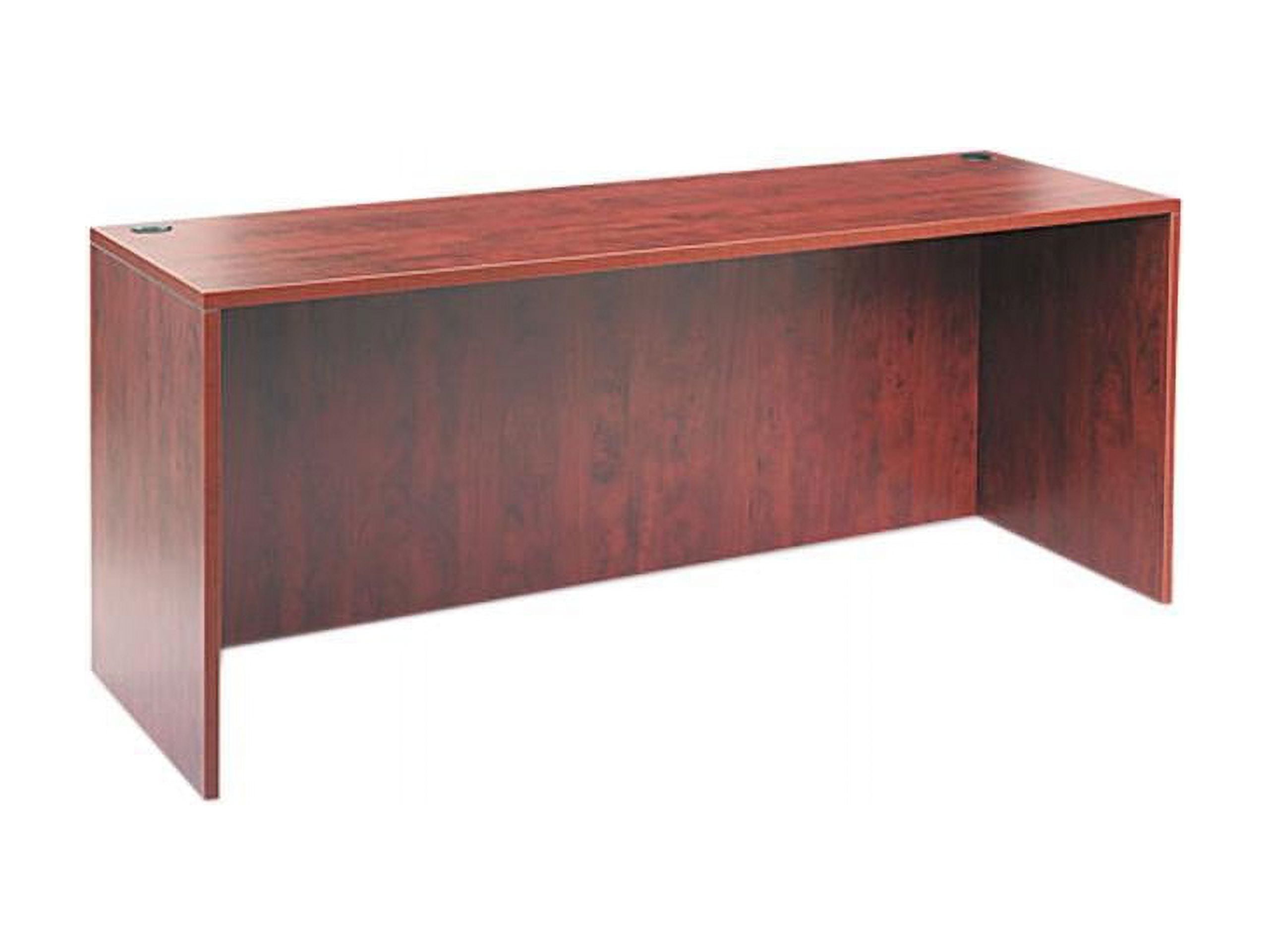 Medium Cherry 71'' Credenza Shell with Filing Cabinet