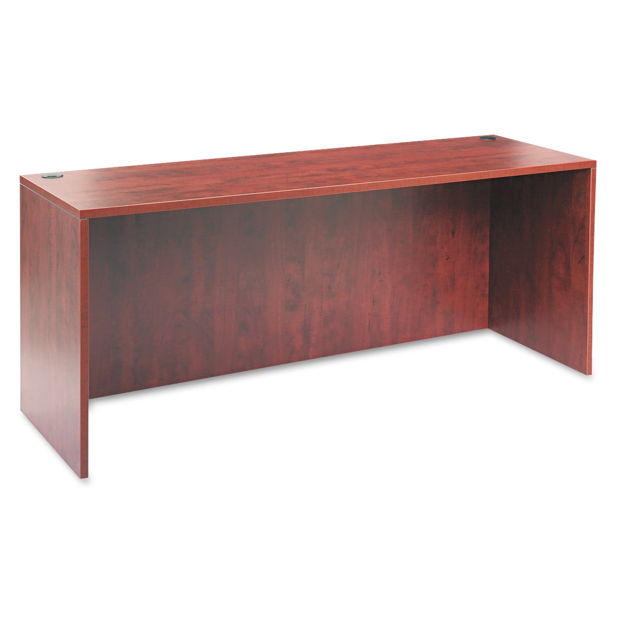Medium Cherry 71'' Credenza Shell with Filing Cabinet