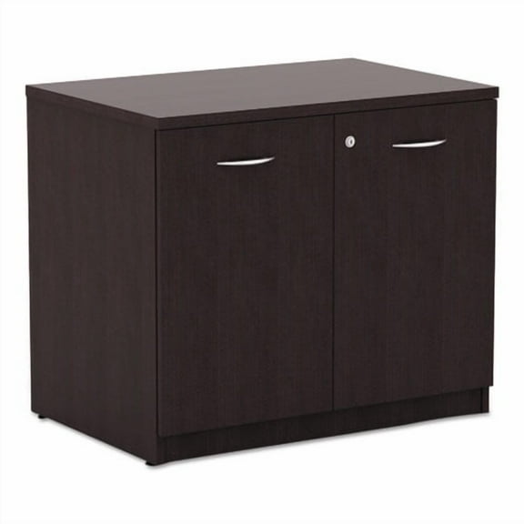 Alera Valencia Series Storage Cabinet, 34w x 22 3/4d x 29 1/2h, Espresso