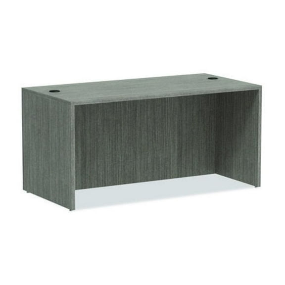 Alera Valencia Series Straight Front Desk Shell, 59.13" x 29.5" x 29.63", Gray