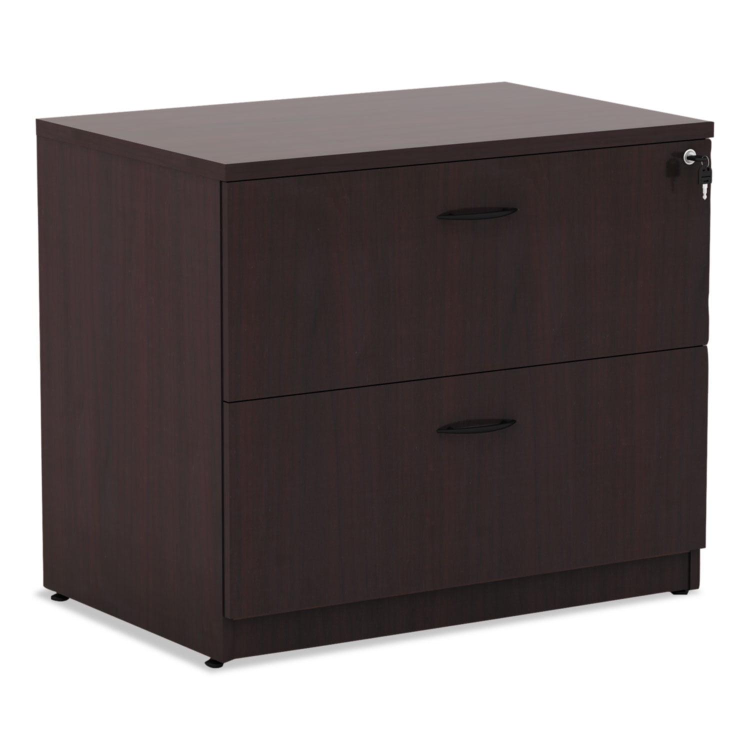 Mahogany 2-Drawer Lockable Water Resistant Lateral File Cabinet
