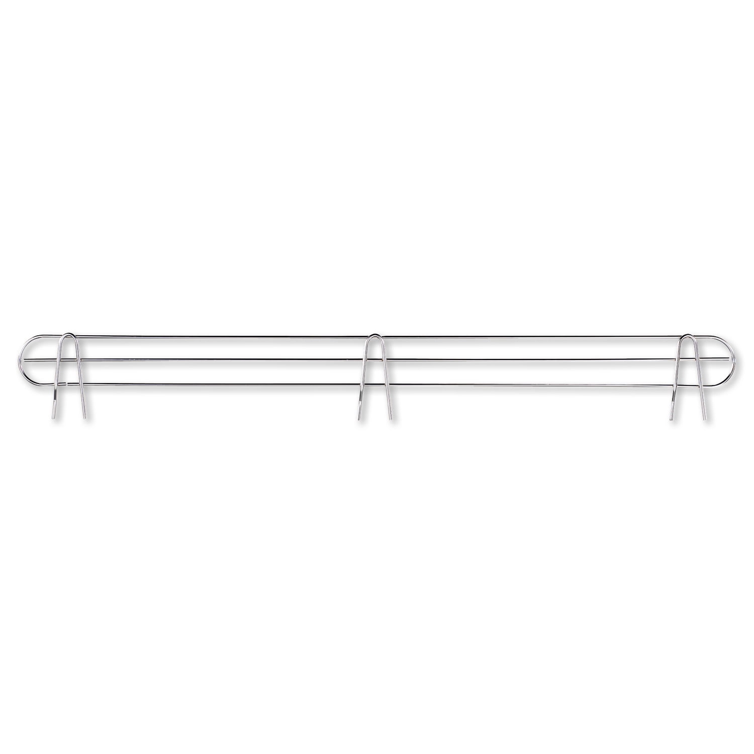 Alera Wire Shelving Back Support, 36" Wide, Silver, 2 Supports/Pack