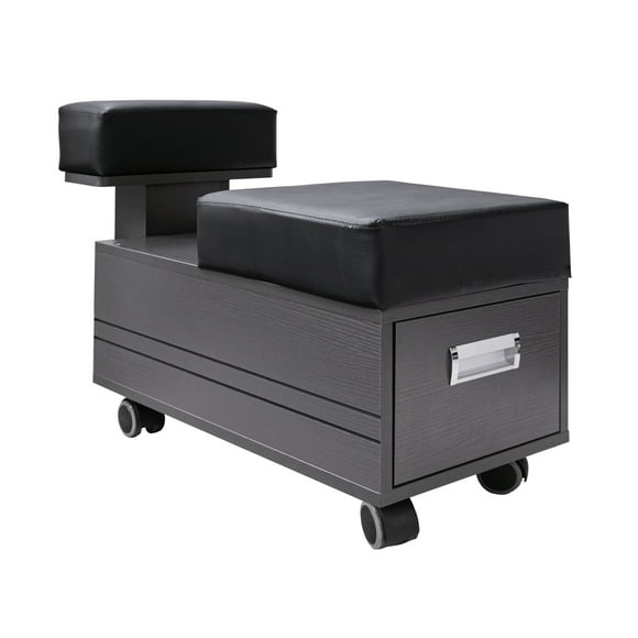 Pedicure Trolley ALERAII Pedicure Cart with Foot Rest for Nail Salon and Spa, Grey