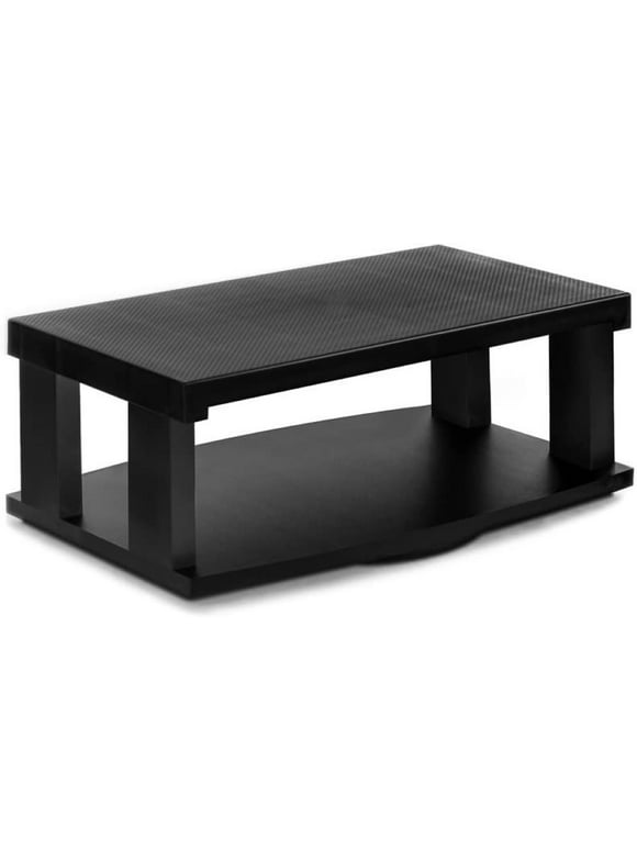 Aleratec 2-Tier TV Stand | LED TV Stand 44 in Black Other Black Modern