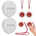 thumbnail image 1 of Medical Alert Caregiver Pager System LED Number Display Emergency Alert Button for Seniors Elderly Disabled Home Hospital Clinic (SJ-CP4+HG1+2+4), 1 of 7