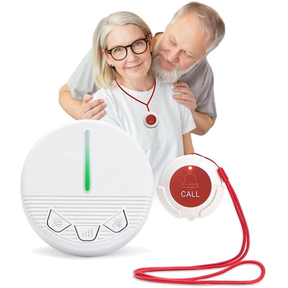 Emergency Call Light System for elderly - fall alert devices to send help with Waterproof SOS Call Bell for Home / Senior / Patient / Disabled