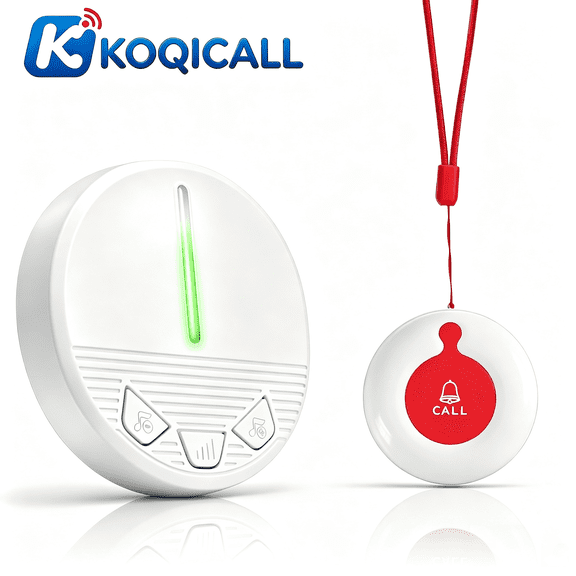 Emergency Call Light System for elderly - fall alert devices to send help with Waterproof SOS Call Bell for Home / Senior / Patient / Disabled