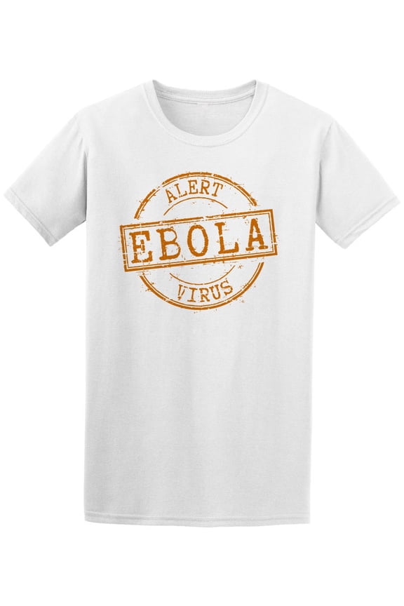 Alert Ebola Virus Stamp T-Shirt Men -Image by Shutterstock, Male Large