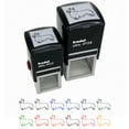 thumbnail image 1 of Alert Pembroke Welsh Corgi Pet Dog Self-Inking Rubber Stamp Ink Stamper - Sky Blue Ink - Small 1 Inch, 1 of 7