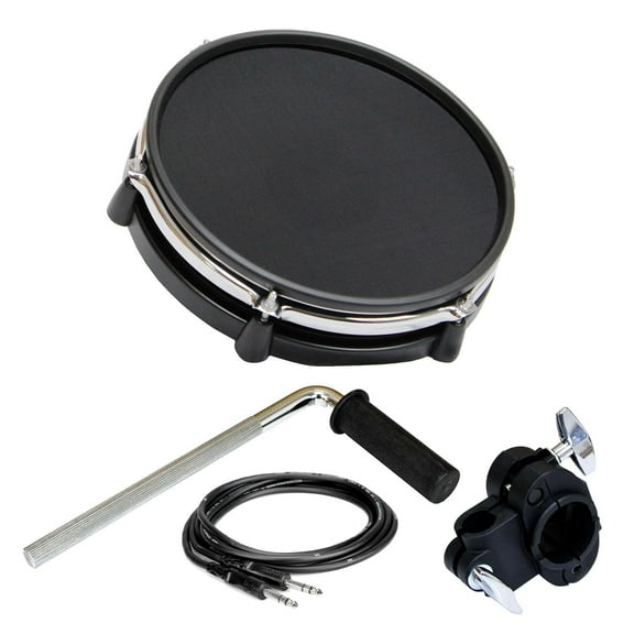 Alesis 10" Dual Zone Drum Pad Bundle with L-Rod, Clamp, 1/4" TRS Cable