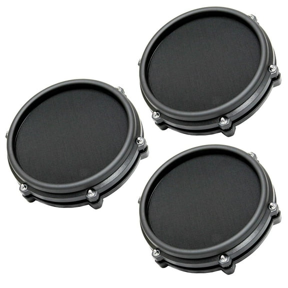 3-pack of Alesis 8" Single-Zone Mesh Head Electronic Drum Pads Set Pack Bundle