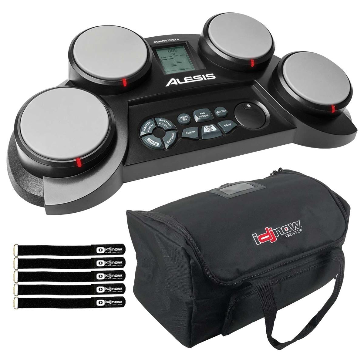 Alesis COMPACTKIT 4 4Pad Portable Tabletop Drum Kit with Universal