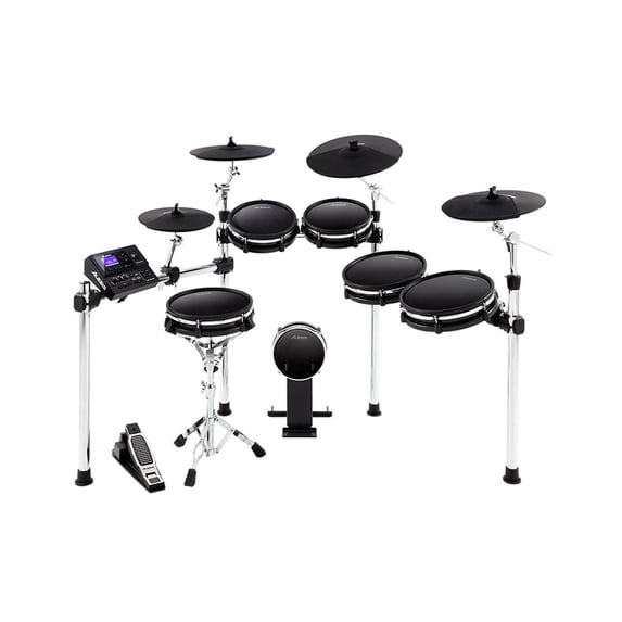 Premium Ten-Piece Electronic Drum Kit with Mesh Heads