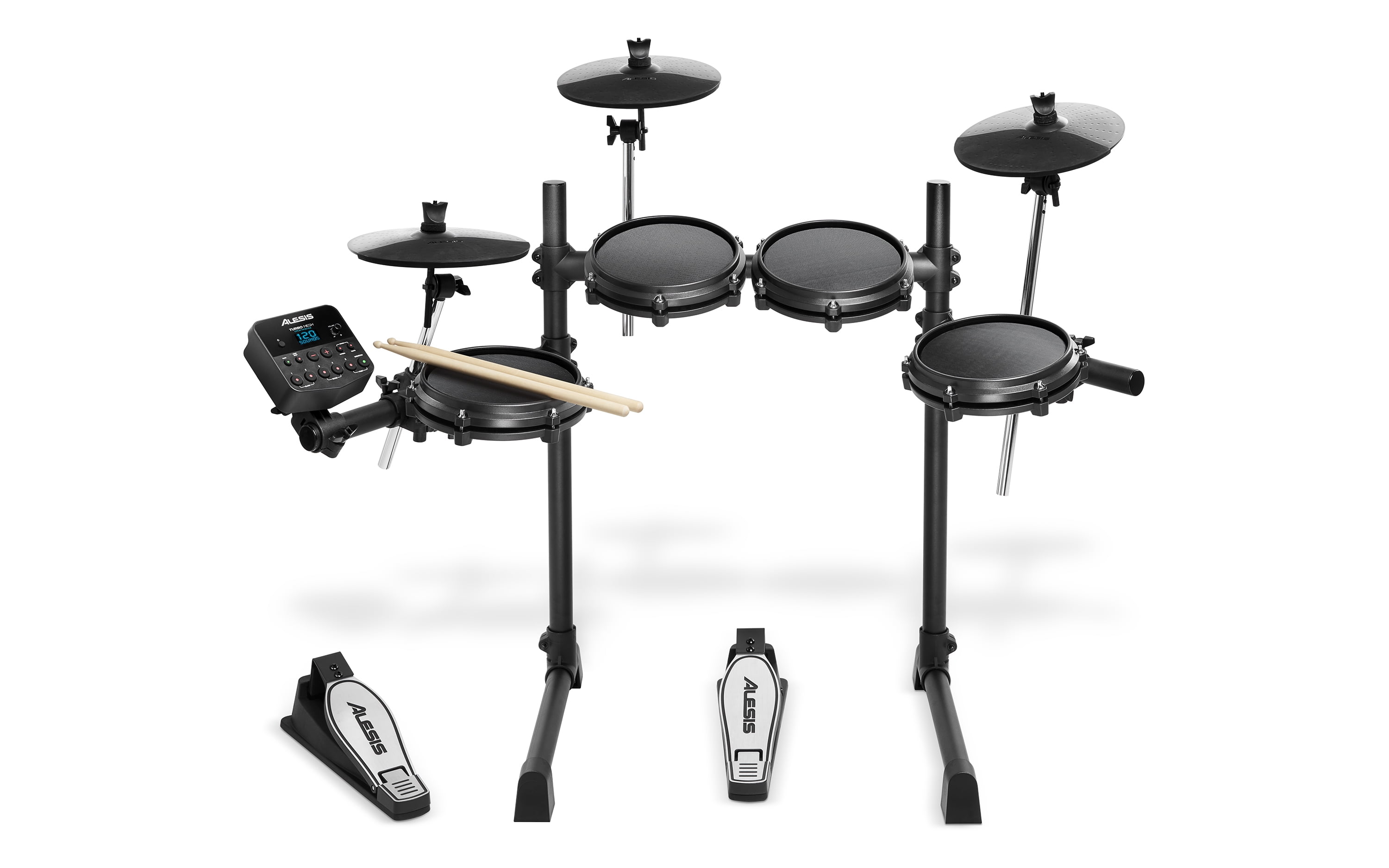 Alesis Electronic Drum Kit with Mesh Heads, White, Pack