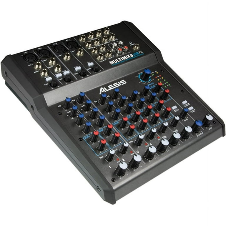 ALESIS（アレシス）/ MultiMix 8 Line 1Uラインミキサー Alesis MultiMix 8 USB FX Audio Mixer - Walmart.com