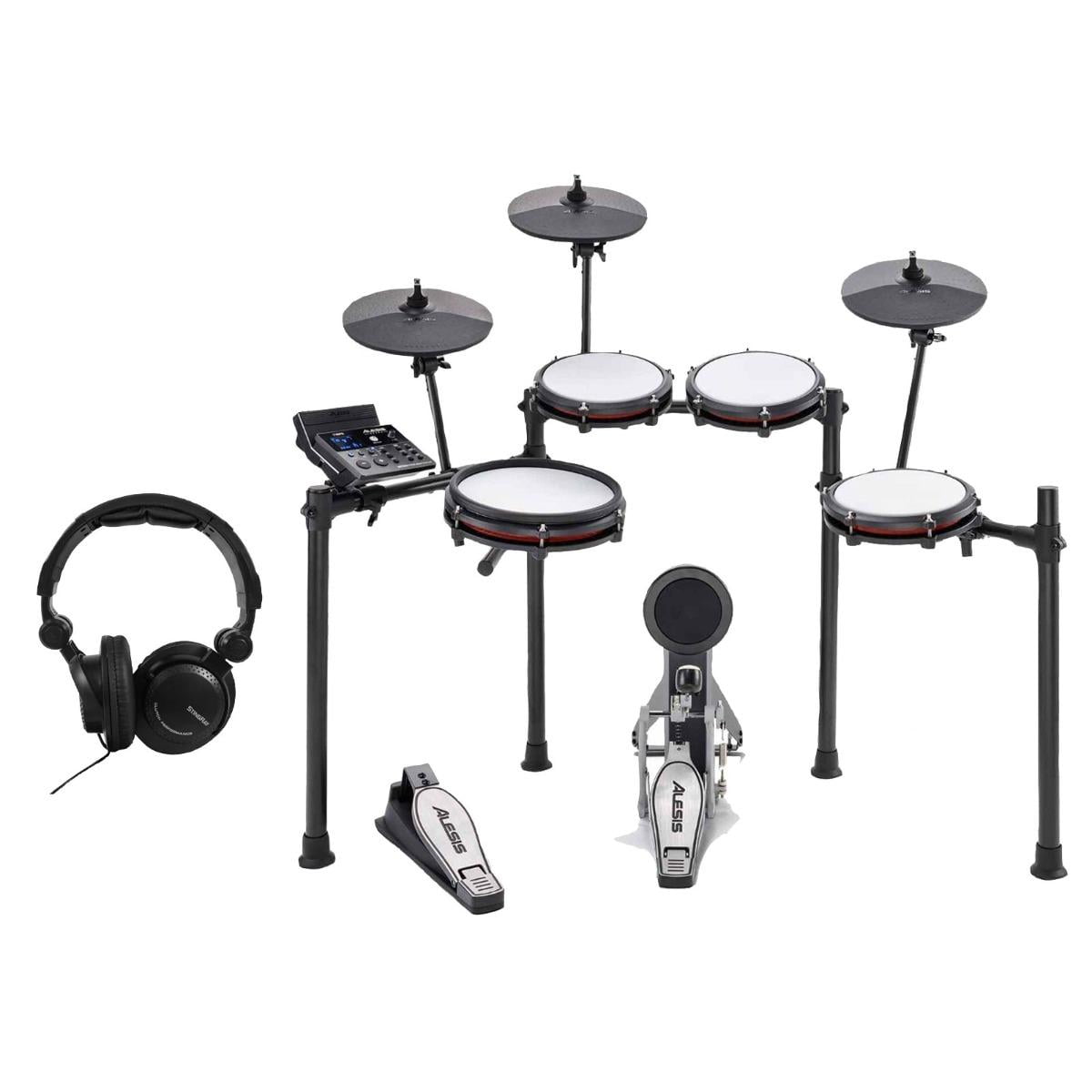 Alesis NITRO MAX KIT Eight-Piece Electronic Drum Kit with Headphones Package