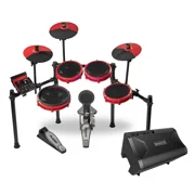 Nitro Max 8-Piece Electronic Drum Set With Bluetooth, BFD Sounds & DA2108 Drum Amp -